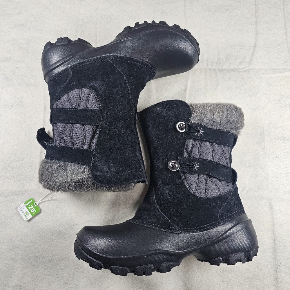 NEW Columbia Women's Winter Boots - Black/Gray - Size 6 - Picture 3 of 8